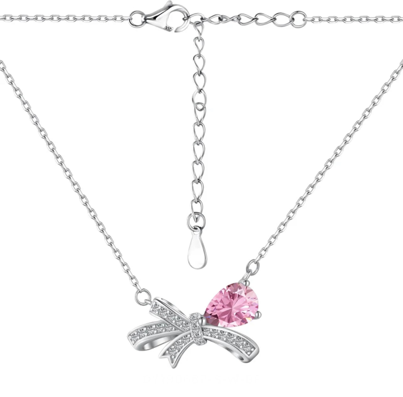 Romantic Knot Necklace - Pink